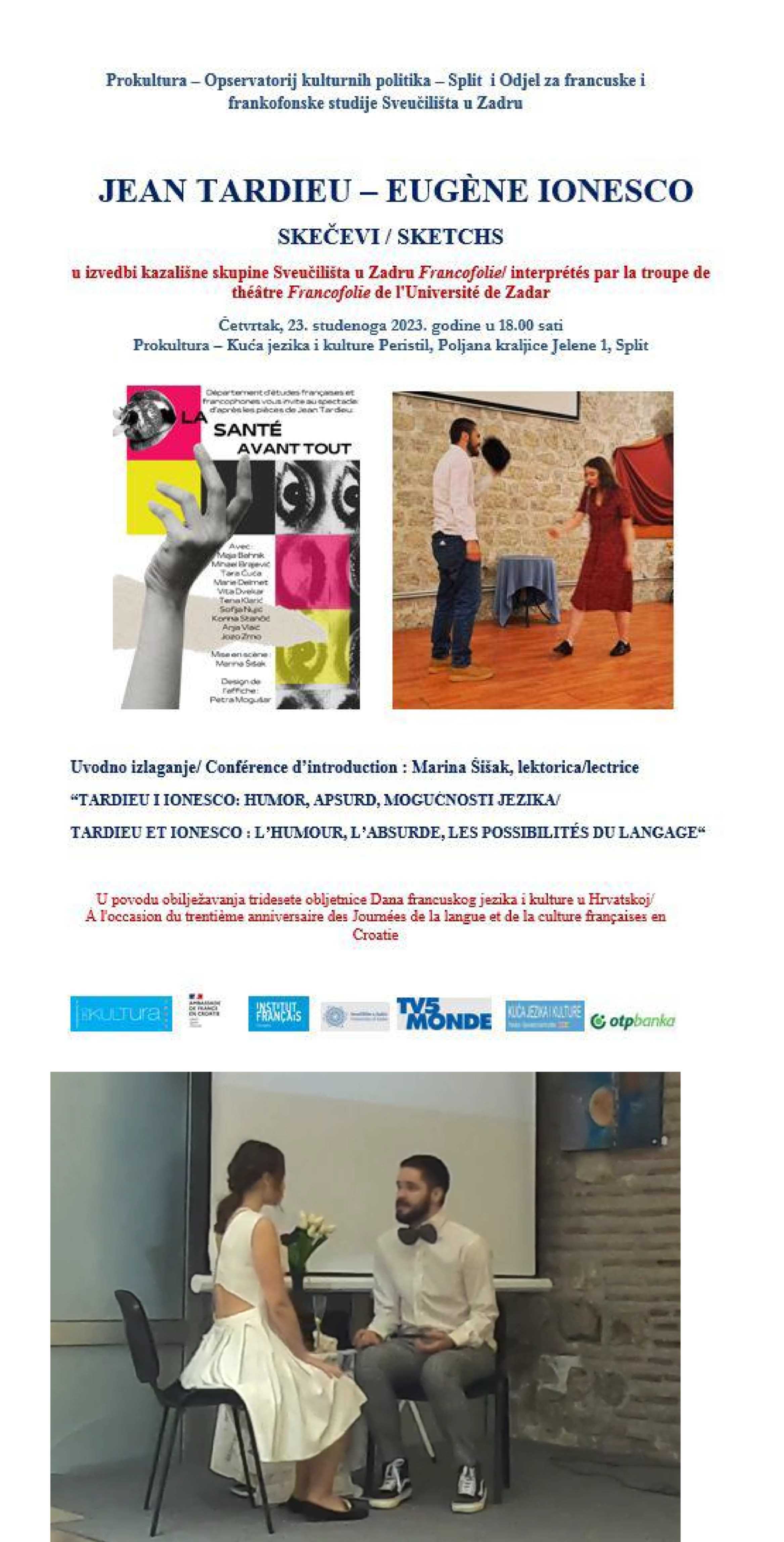 Jean Tardieu i Eugene Ionesco - Skečevi